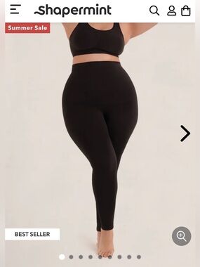 Shapermint Black High-Waist Sculpting Leggings